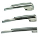 SET 3 LAME MILLER A FIBRE OTTICHE PER LARINGOSCOPIO ACCIAIO INOX - varie misure